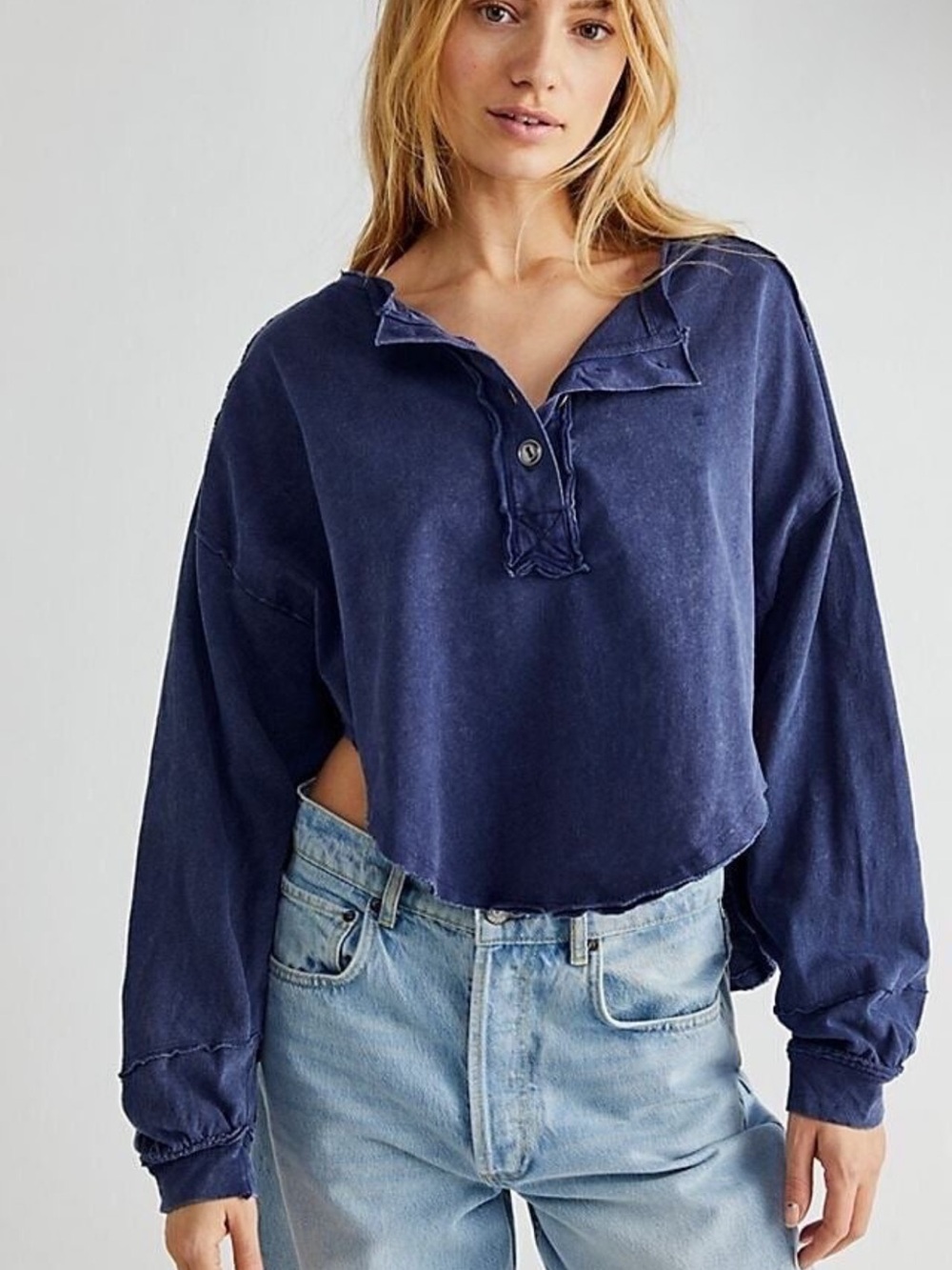 Free People We The Free Henley Top NWOT